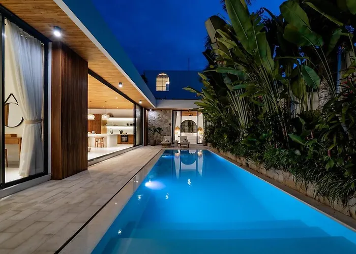 Casa Petak 8 - Tropical Haven Stylish 3br With Pool In Pererenan ヴィラ *
